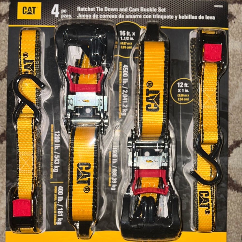 Cat Ratchet Straps 4-Pack
